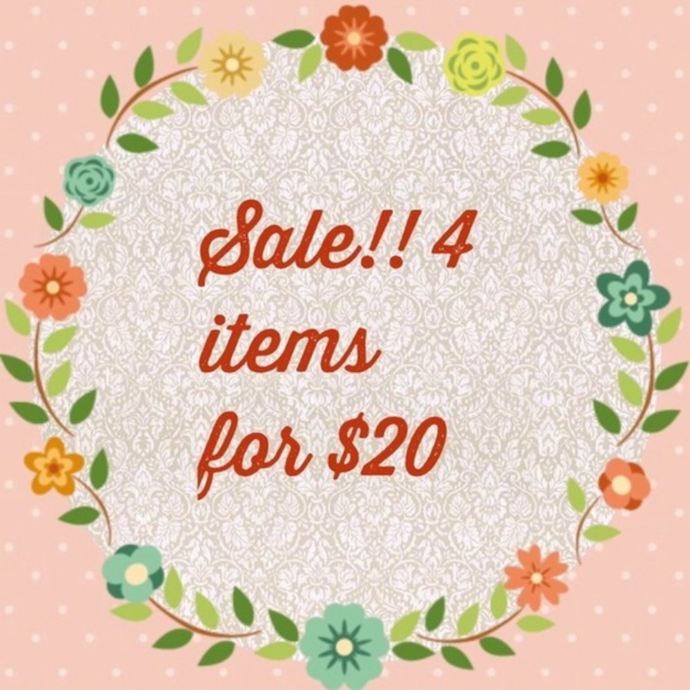 4/$20 SALE! Bundle and Send Me an Offer for $20!